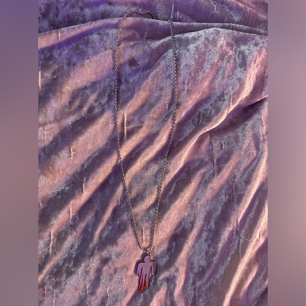 Billie ellish person necklace